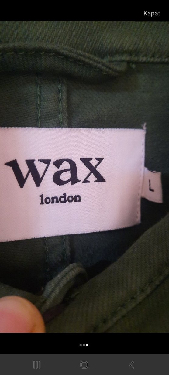 Wax London Düğmeli Yeşil Erkek Midi Ceket - Görsel 3