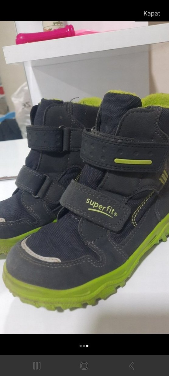 Gri Erkek Çocuk Süperfit Cırtlı Bot - Görsel 3