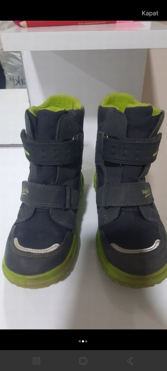 Gri Erkek Çocuk Süperfit Cırtlı Bot - Görsel 2