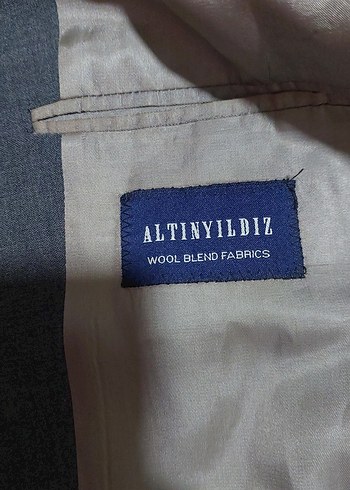 Düğmeli Gri Erkek Takım Ceketi - Görsel 8