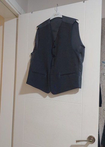 Düğmeli Gri Erkek Takım Ceketi - Görsel 6