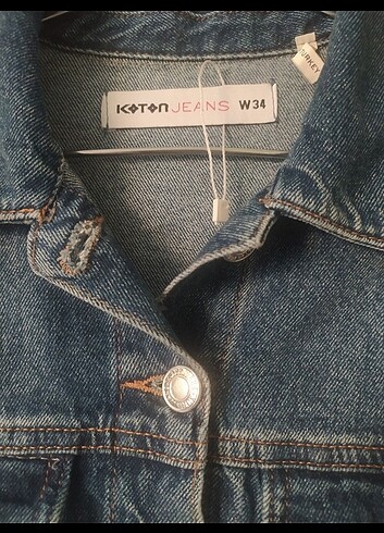34 Beden mavi Renk Koton oversize kot ceket
