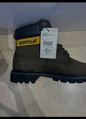 Caterpillar kadın kahverengi bot 