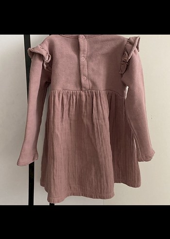 Zeyland Pembe Keten Bohem Kız Çocuk Elbise