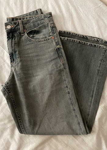Zara Mavi yeşil tonlarda zara Kot Pantolon