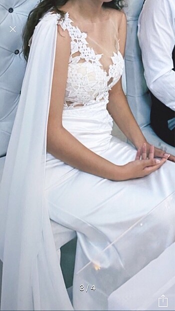 Alfabeta Nikah dış çekim gelinlik beyaz elbise