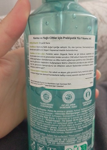  Beden Yves Rocher Pure Menthe Temizleyici Yüz Jeli