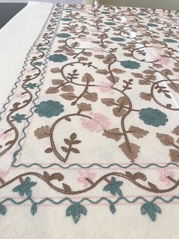 diğer Beden beyaz Renk Cashmere Kar Beyazı Desenli Yün Şal