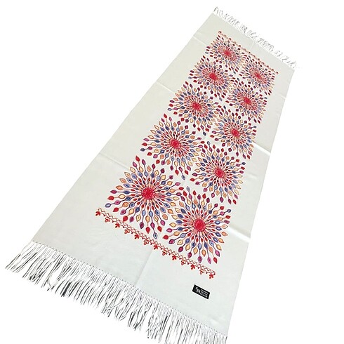 Cashmere Desenli Lüks Pamuk Şal
