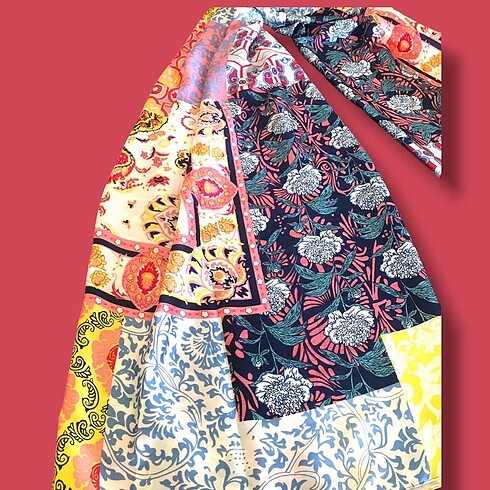 Diğer Renkli Desenli 0 Feeling Polyester Eşarp Ve Şal