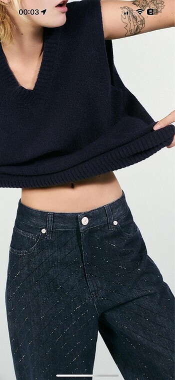 Zara bol paça simli jean