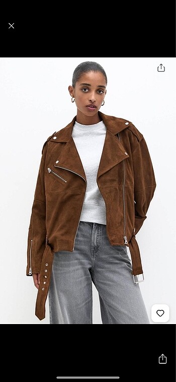 Pull and bear süet ceket