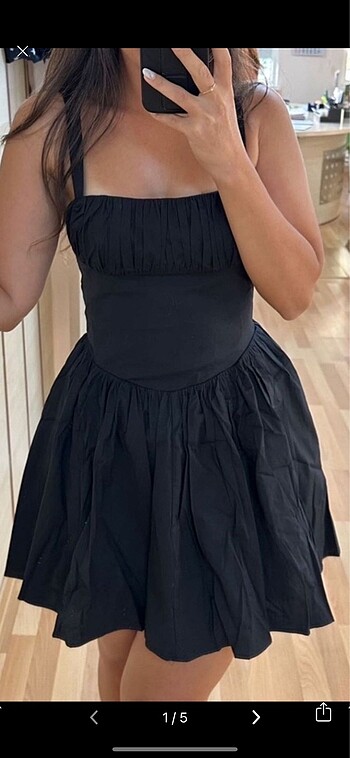 Zara volanlı elbise