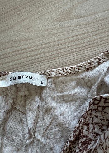 Yılan Desenli anvelop kemerli mini Elbise - Görsel 5