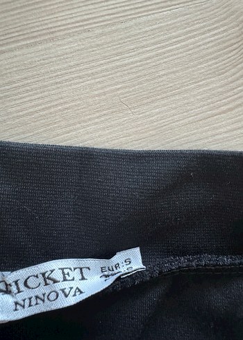 Siyah Mini Dar Kesim yırtmaçlı Etek - Görsel 3