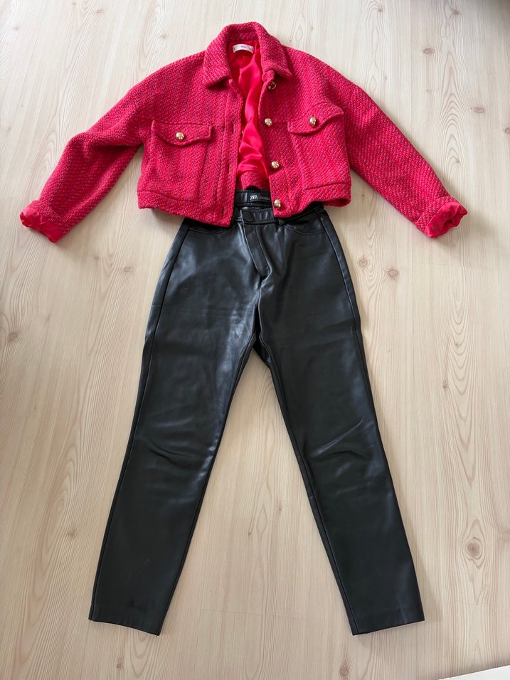 Zara deri pantolon - Görsel 2