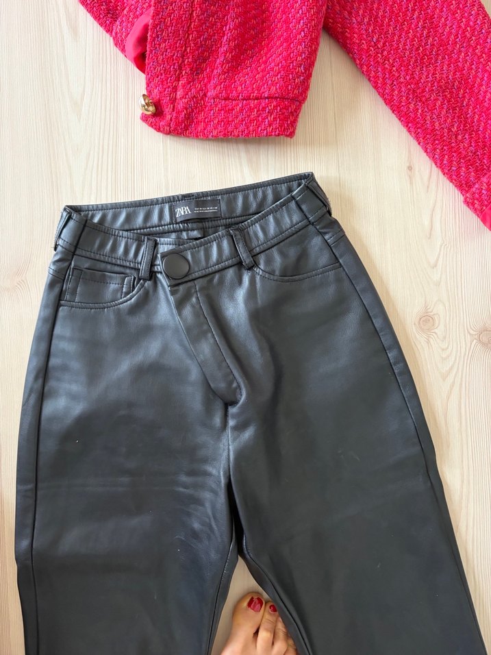 Zara deri pantolon - Görsel 5