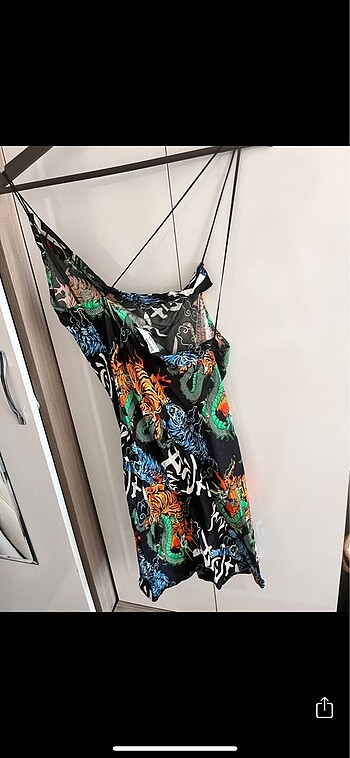 Bershka Bershka saten mini elbise