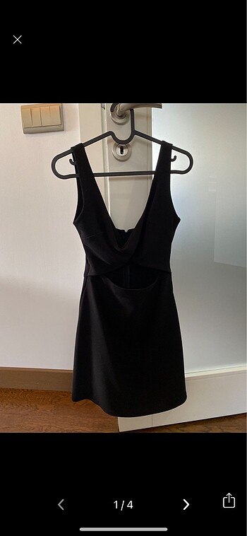 xs Beden siyah Renk Zara cut out elbise
