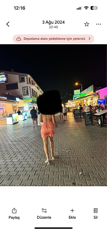 H&M H&M saten yazlık elbise(somon rengi)