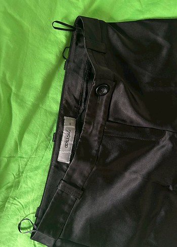 Kadın Siyah saten pantolon - Görsel 2