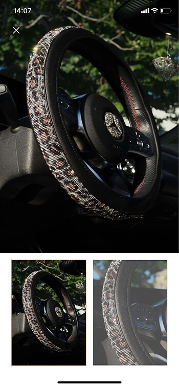 Leoparlı araba kılıfı