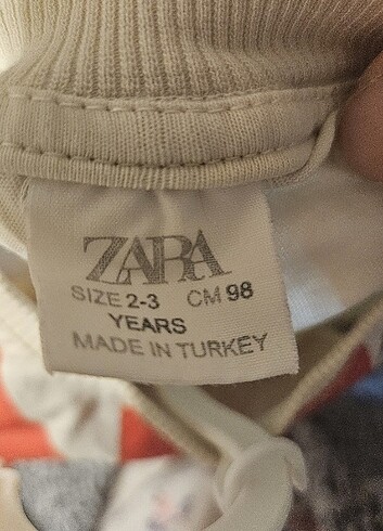2 Yaş Beden ten rengi Renk 2 3 Yaş zara alt üst takım