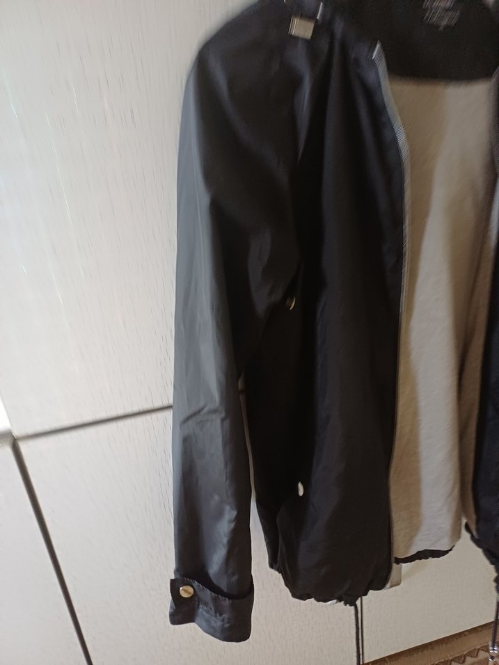 siyah Fermuarlı Kadın su gecirmez yagmurluk - Görsel 2