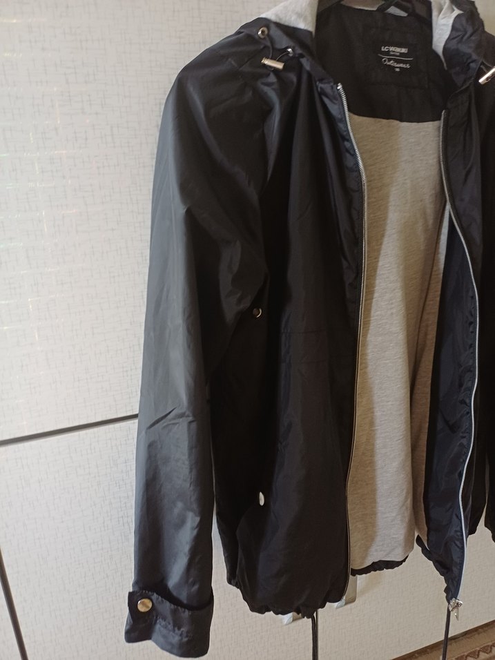 siyah Fermuarlı Kadın su gecirmez yagmurluk - Görsel 3