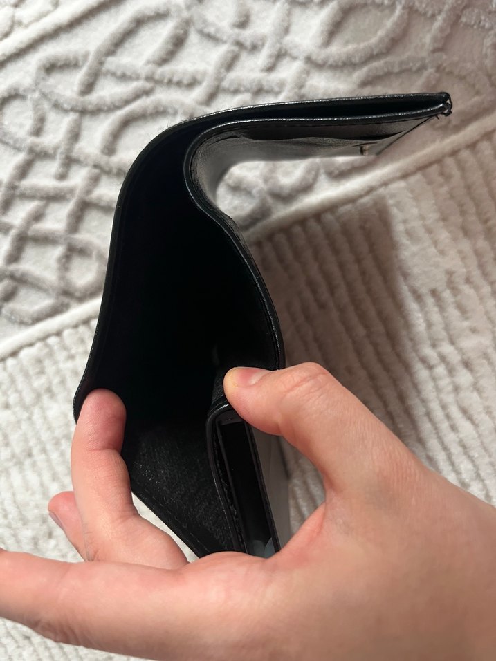 Siyah Minimalist Erkek Cüzdan - Görsel 4