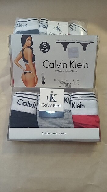 Calvin Klein 3'lü String 