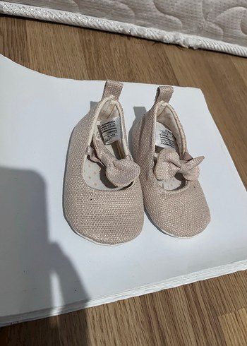 Kız Çocuk Bej Fiyonklu Babet - Görsel 2