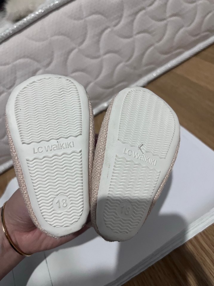 Kız Çocuk Bej Fiyonklu Babet - Görsel 4