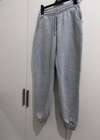 Gri Kadın Rahat Kesim Eşofman Altı - Görsel 3