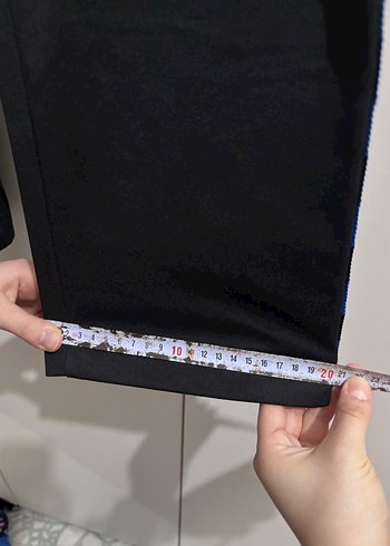 Kadın Siyah Mavi eşofman altı - Görsel 5