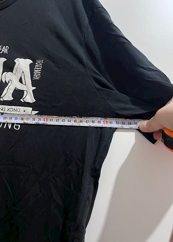 Puma Siyah Baskılı Keten Erkek Tişört - Görsel 6