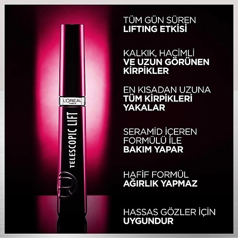 Loreal Paris LOREAL TELESOPİC LİFT MASKARA