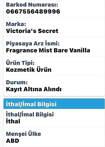 Beden Renk VİCTORİAS SECRET BARE VANİLLA