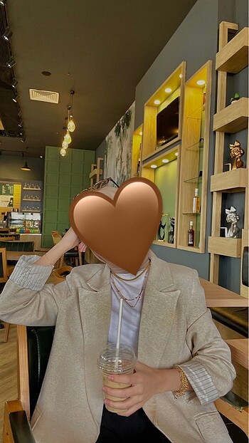 m Beden ten rengi Renk Blazer Ceket