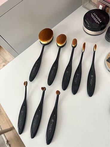 Kaşık Oval 8 Adet Makyaj Fırça Seti