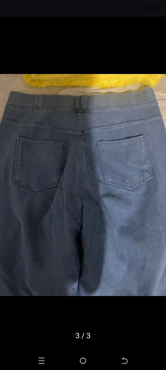 Kadın Mavi Denim Midi Pantolon - Görsel 3