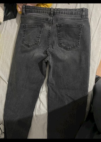 Gri Normal Boy Kadın Denim Jean - Görsel 2