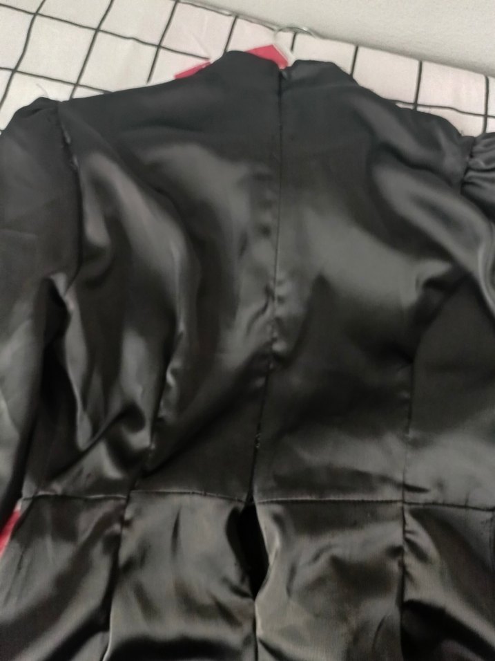 Uzun Siyah Drapeli Kadın Elbise - Görsel 5