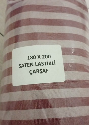 180x200 Saten Lastikli Çarşaf