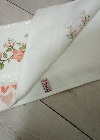 Özdilek Nakışlı Pembe Havlu