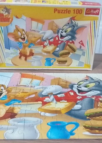Tom ve Jerry 100 Parça Çocuk Puzzle