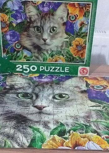 250 Parça Gri Kedi Puzzle