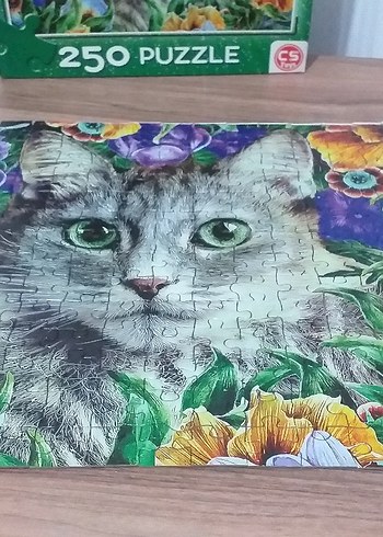 250 Parça Gri Kedi Puzzle