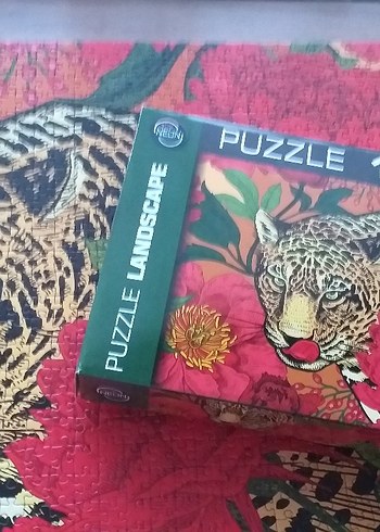  Beden Renk Renkli Kaplan Desenli Puzzle 1000 parca