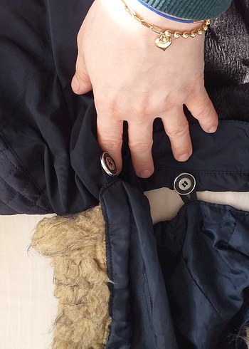 Kadın Lacivert Uzun Kemerli yagmurluk - Görsel 7